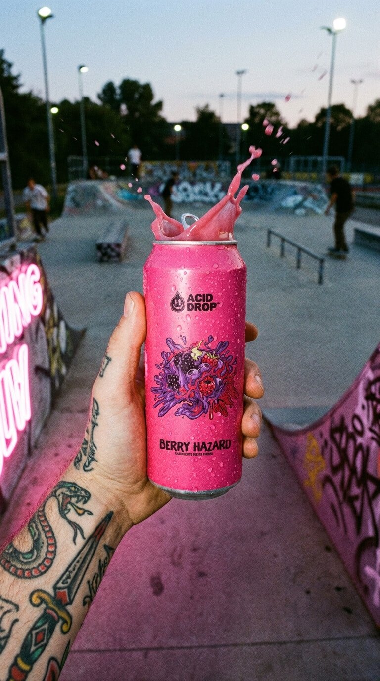 Lata Salpicando Acid Drop