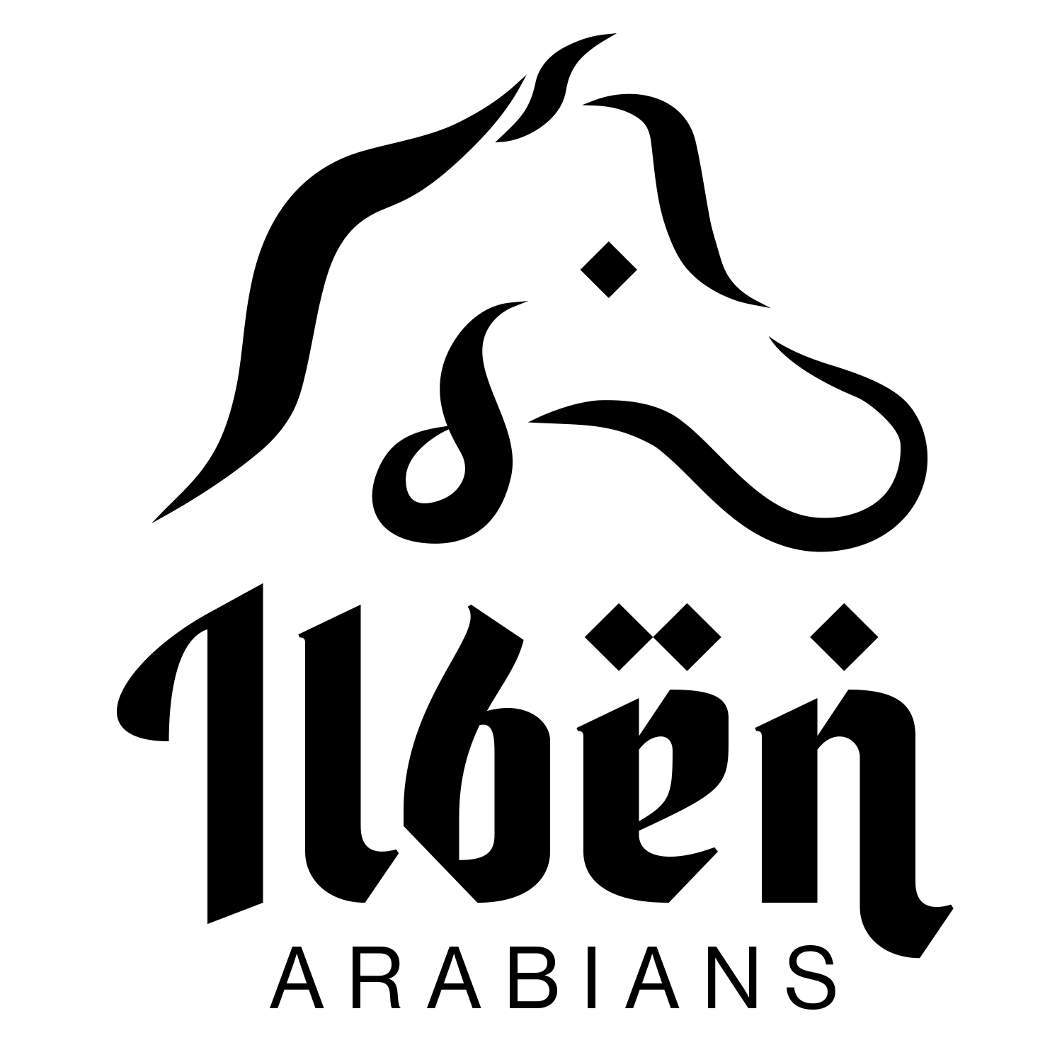 Ilben Arabians Logo Black
