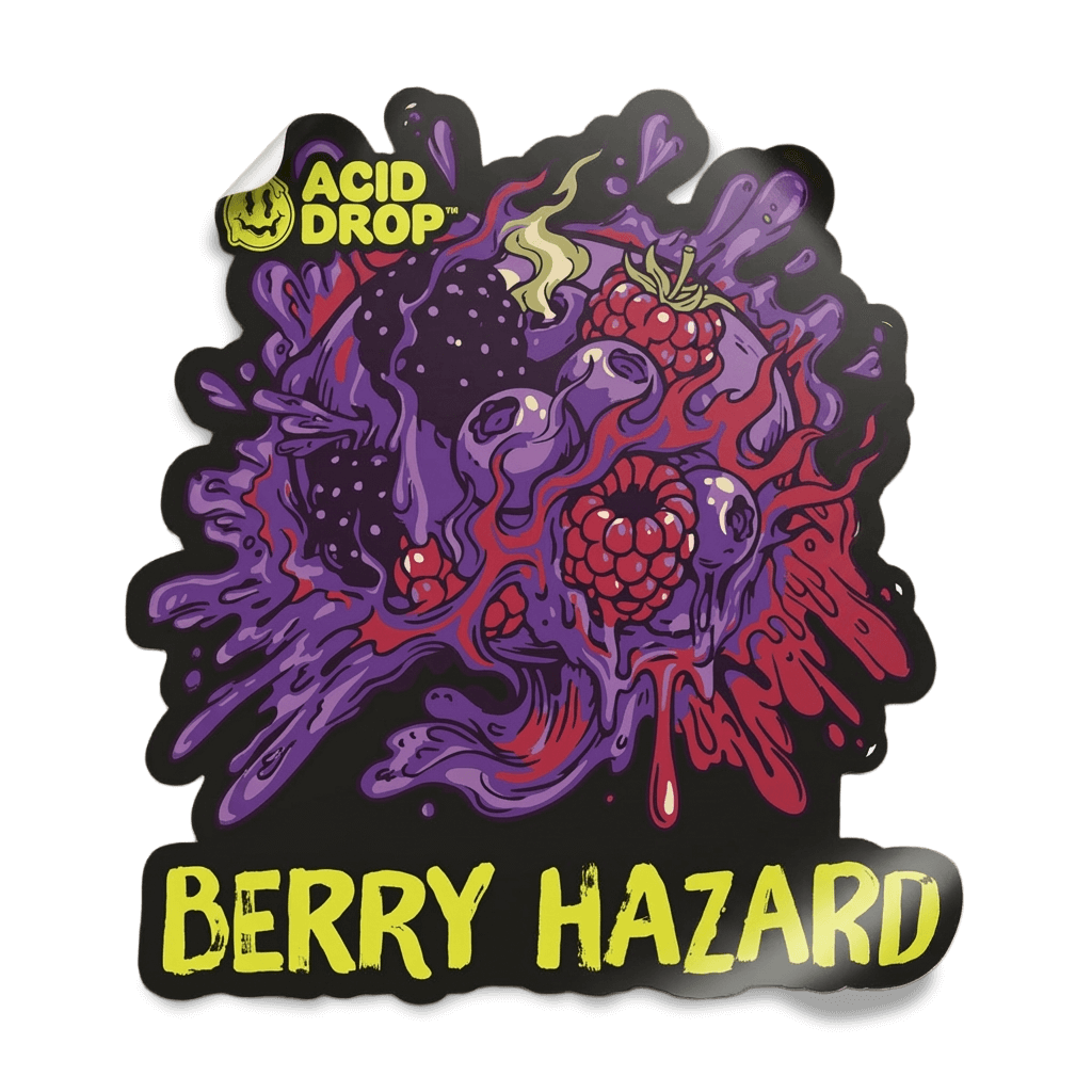 Sticker Berry Hazard Acid Drop
